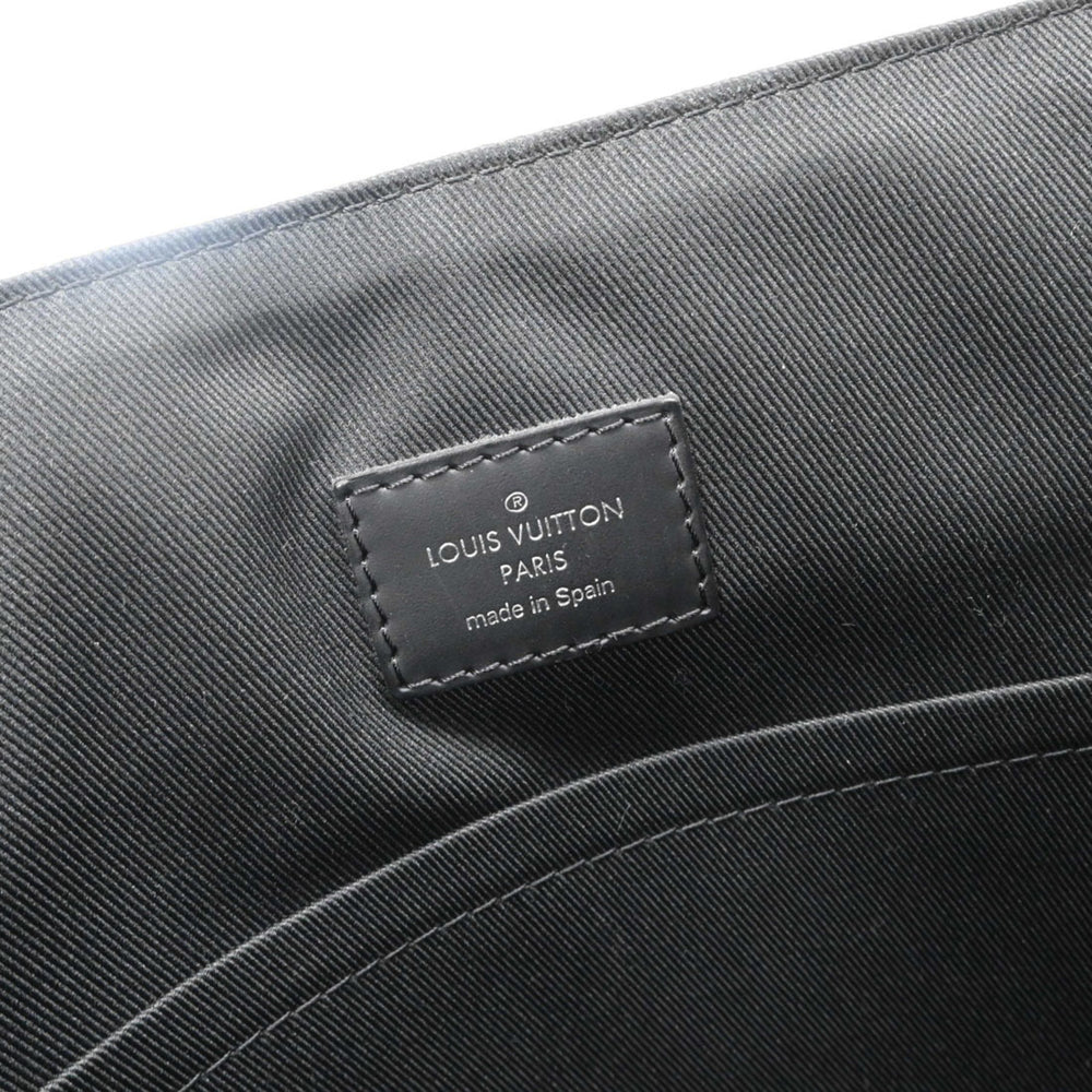 LOUIS VUITTON District MM NM Shoulder Bag, Monogram Eclipse, Black, Men's, M44001 — Like New
