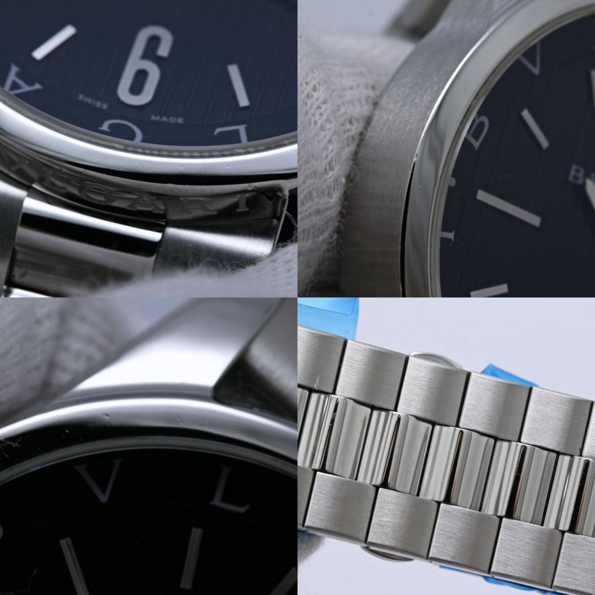 BVLGARI Solotempo ST42BSS ST42S Men's Watch Stainless Steel 40542 — Very Good
