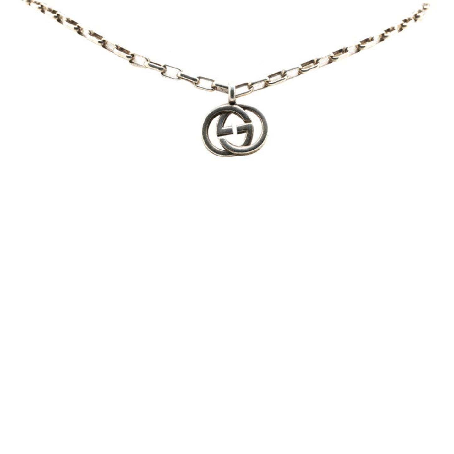 Gucci Interlocking G Necklace SV925 Silver Women's GUCCI