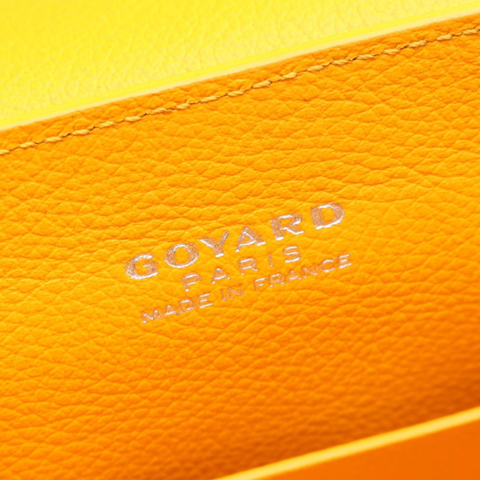 Goyard Saigon Mini Handbag, Coated Canvas and Leather, Women's, Yellow Multicolor, SAIGONMINTY08CL08P