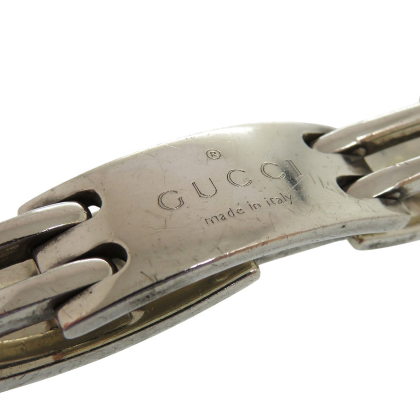 Gucci logo plate silver 925 bracelet 0520GUCCI