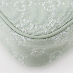 Gucci Off Deer 3-Way Shoulder Bag 784753, GG Canvas, Pale Green, Zipper, Women's — Like New