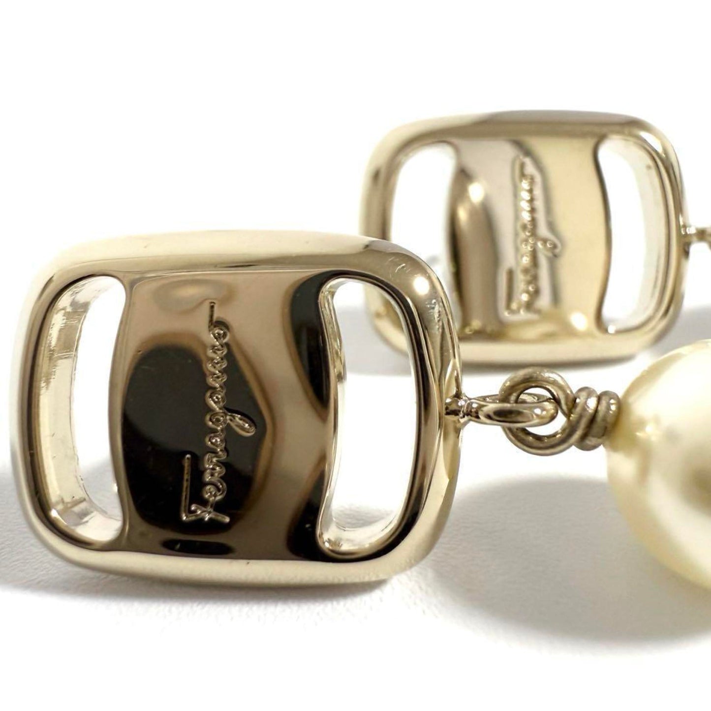 Salvatore Ferragamo Women's Earrings with Faux Pearls