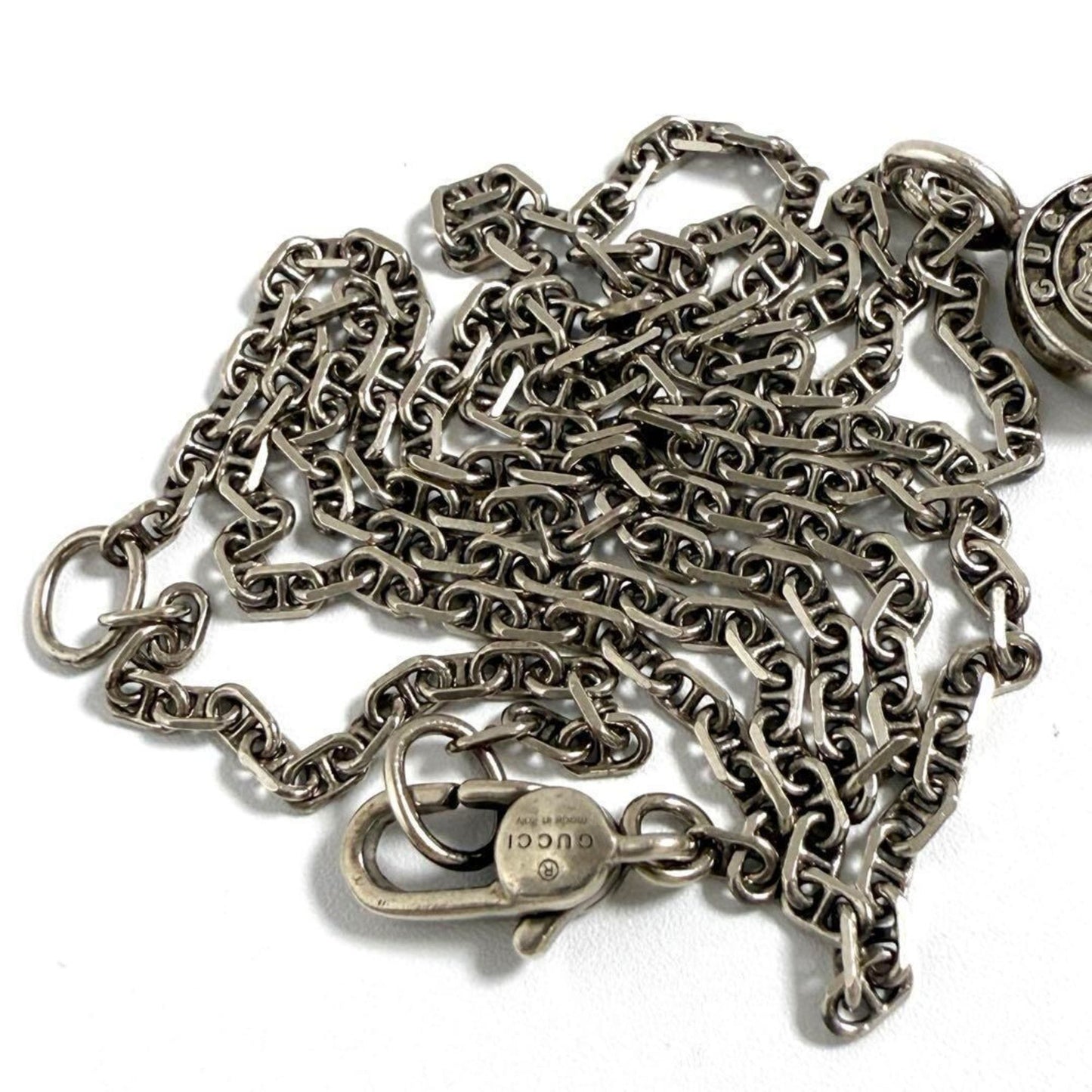 Gucci Men's Women's Crest Key Pendant Necklace 925