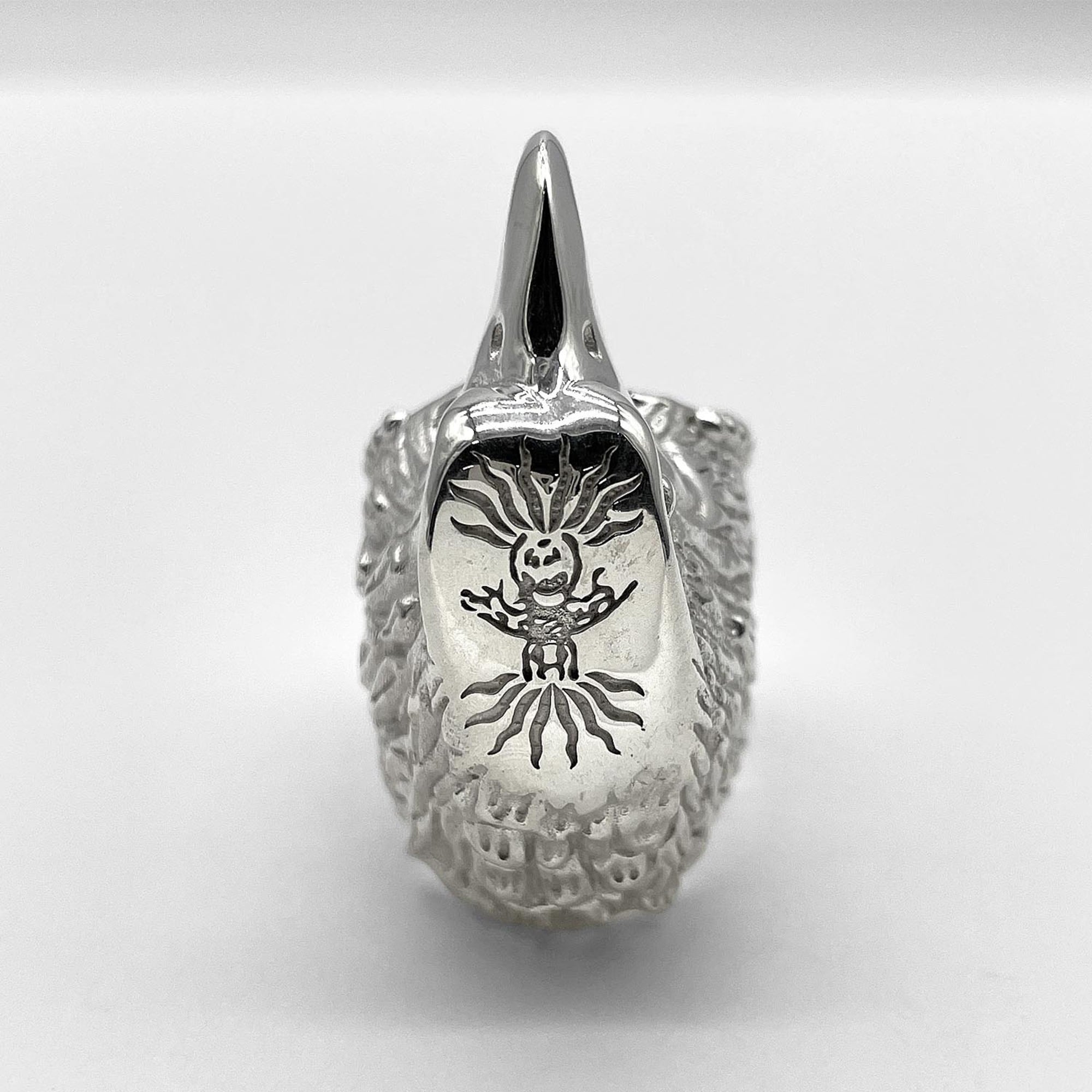 GUCCI Anger Forest Eagle Ring, SV925, 7791, Silver, Men's — Like New