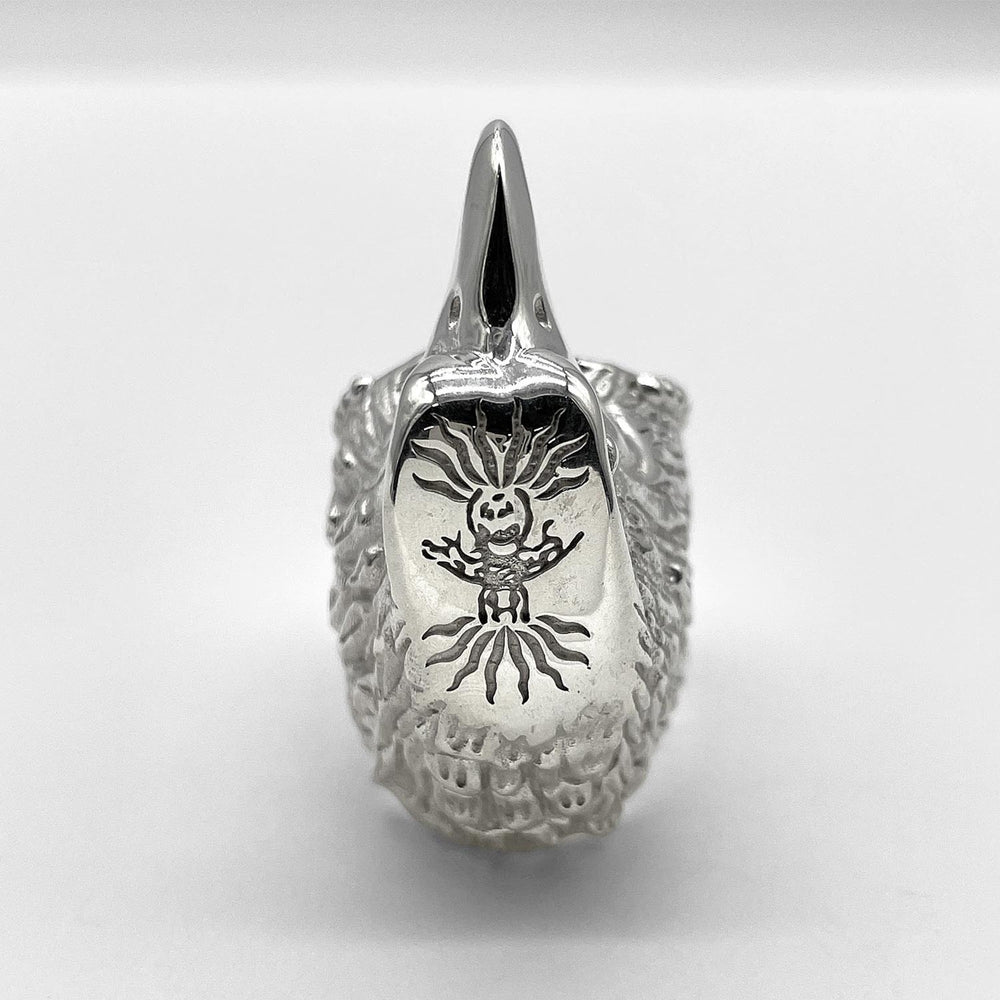 GUCCI Anger Forest Eagle Ring, SV925, 7791, Silver, Men's — Like New