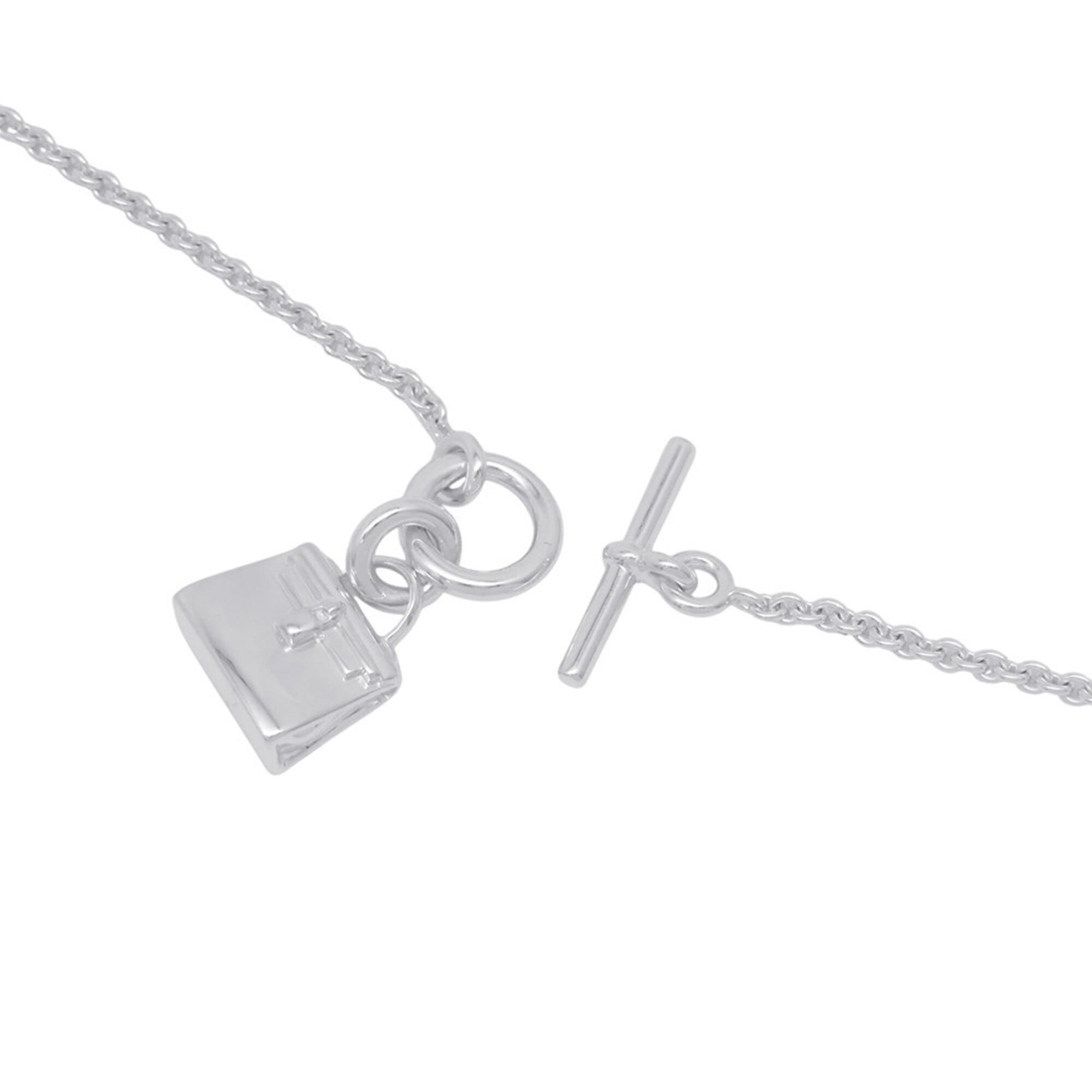 Hermes Amulette Kelly Necklace, SV925 Silver, HERMES Pendant — Like New