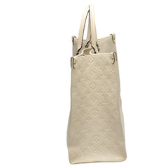 Louis Vuitton LOUIS VUITTON Tote Bag On the Go GM Monogram Shoulder Empreinte M45081 Beige LV — Like New