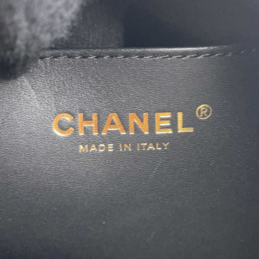 Chanel Chain Shoulder Bag CHANEL25 Large Coco Mark Matelassé Caviar Skin AS5553 CHANEL Black Handbag Women's — Like New