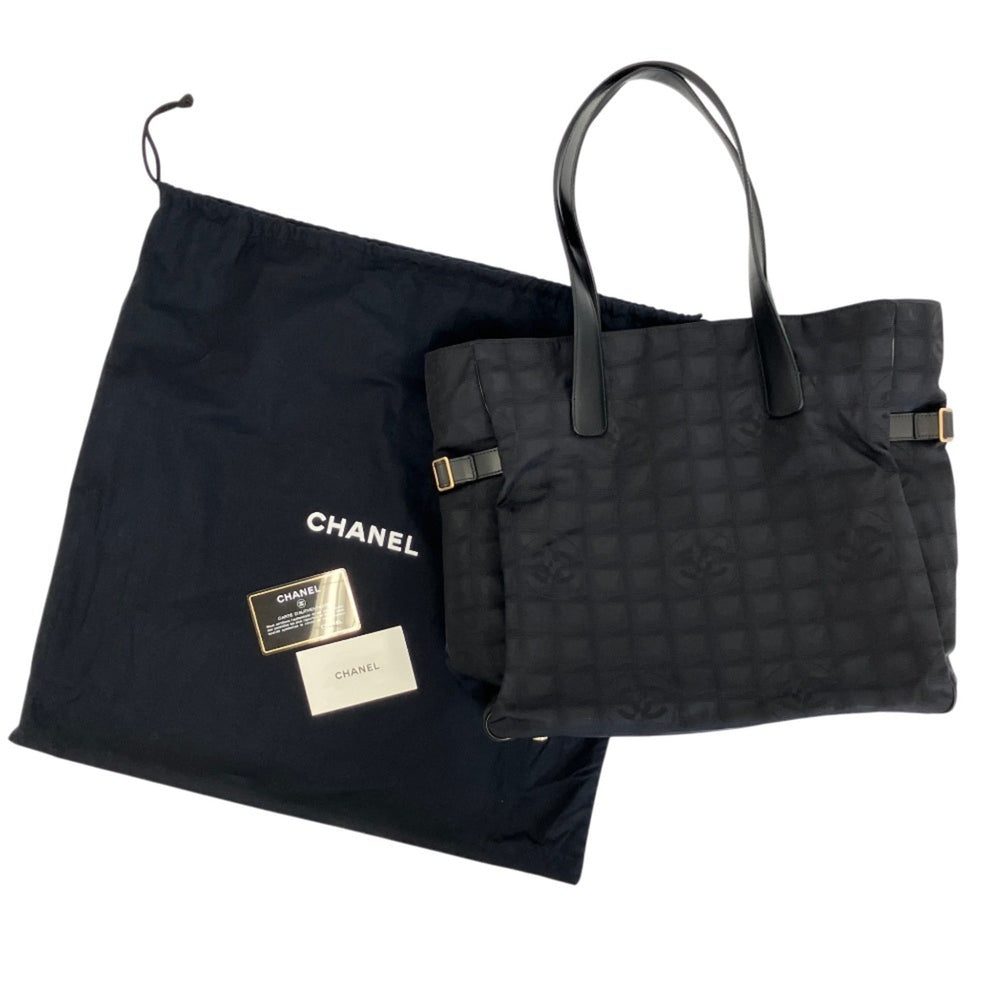 CHANEL New Travel Line GM Tote Bag A15825 Black Women's — Like New