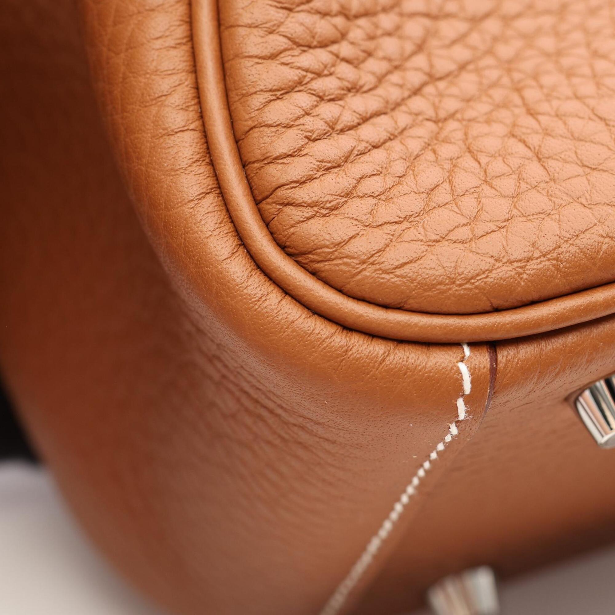 Hermes Lindy Mini Shoulder Bag/Handbag, Taurillon Clemence Leather, Women's, Gold Tone — New - Store Return