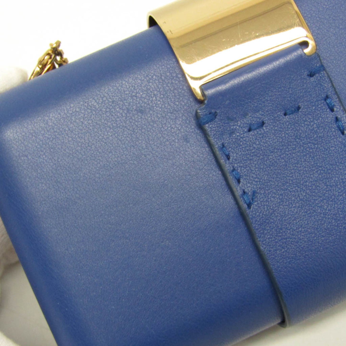Furla Women's Leather Clutch Bag,Shoulder Bag Royal Blue