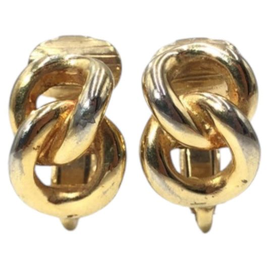 Christian Dior Dior Vintage Gold Metal Earrings for Women