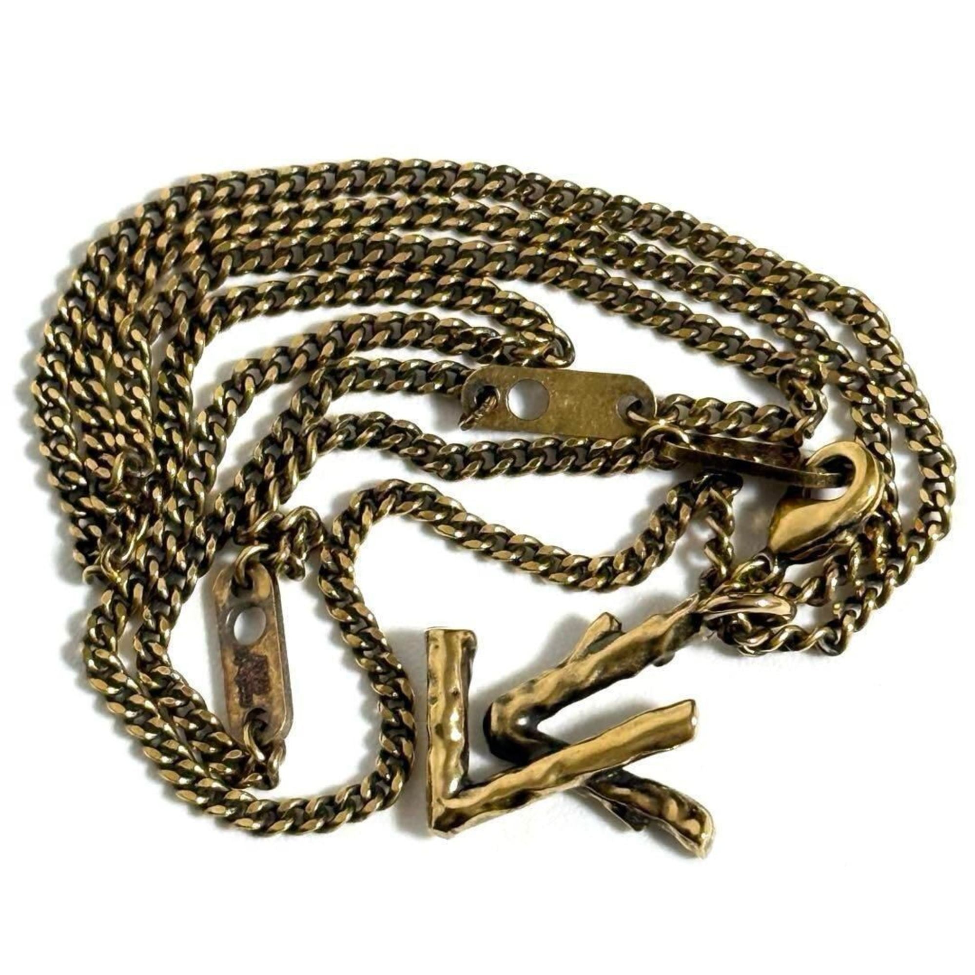 LOUIS VUITTON Men's Pendant Necklace LV Twig — Like New