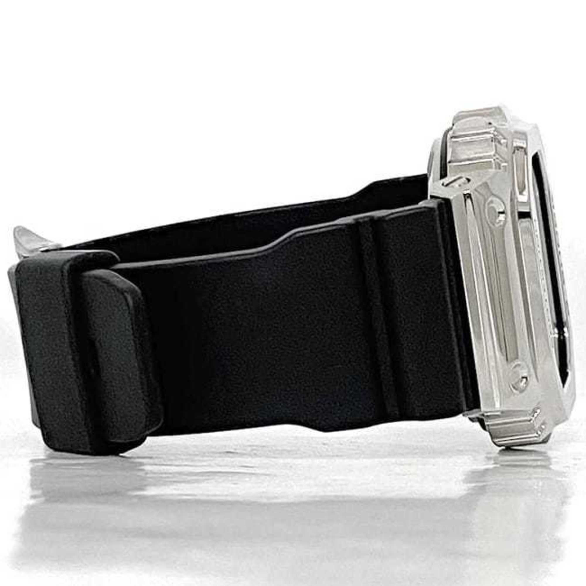 Casio Watch f-22313 Black Silver G-SHOCK GM-5600 SS Rubber Quartz CASIO G-Shock Men's Women's Digital Display Bracelet Alarm Dial Unisex Sports f-222313 — Very Good