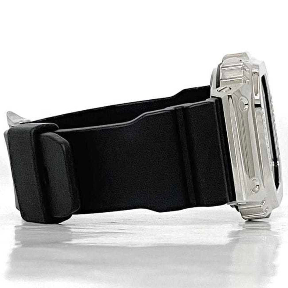 Casio Watch f-22313 Black Silver G-SHOCK GM-5600 SS Rubber Quartz CASIO G-Shock Men's Women's Digital Display Bracelet Alarm Dial Unisex Sports f-222313 — Very Good