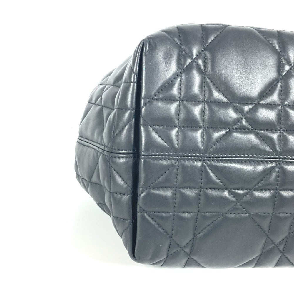 Christian Dior Dior M2821OSHJ 2WAY Bag Toujour Medium Tote Handbag with Pouch Shoulder Calfskin Women's Black — Like New