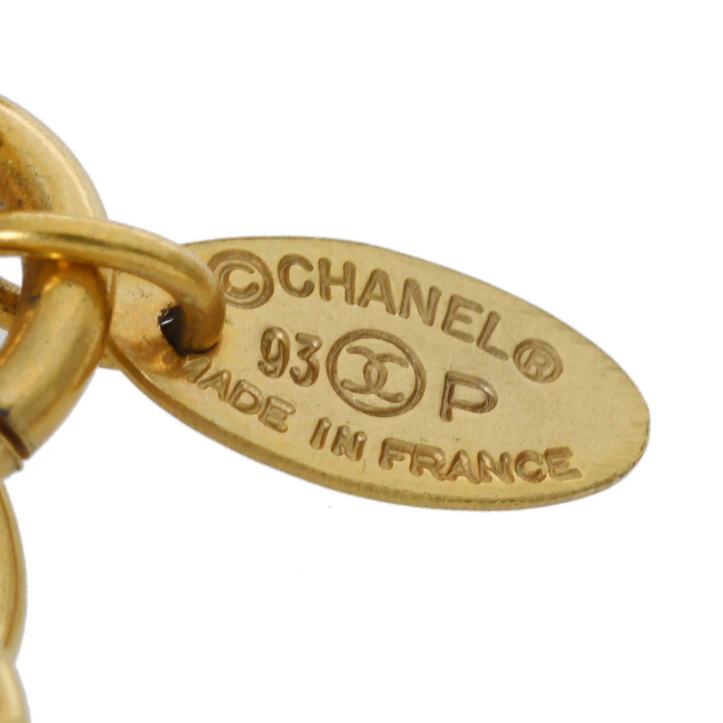 CHANEL Coco Mark Vintage 1993 Model Gold Hardware Women's GP Necklace A Rank Pre-owned Ginzo