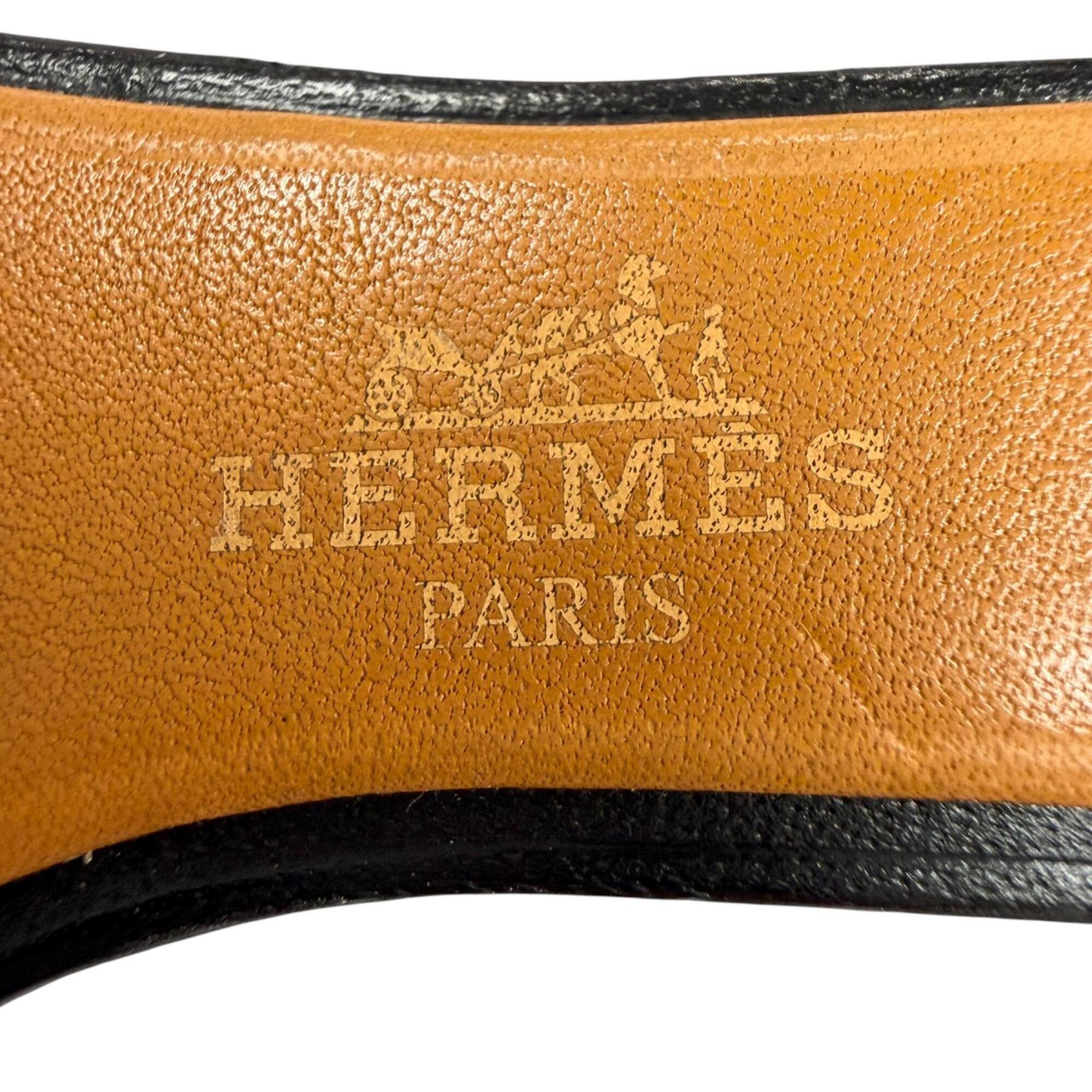 HERMES Oran Nano Charm, Veau Epsom Leather, Butler, Natural Sable, Black/Framboise, Bag Made in France, Women's — Like New