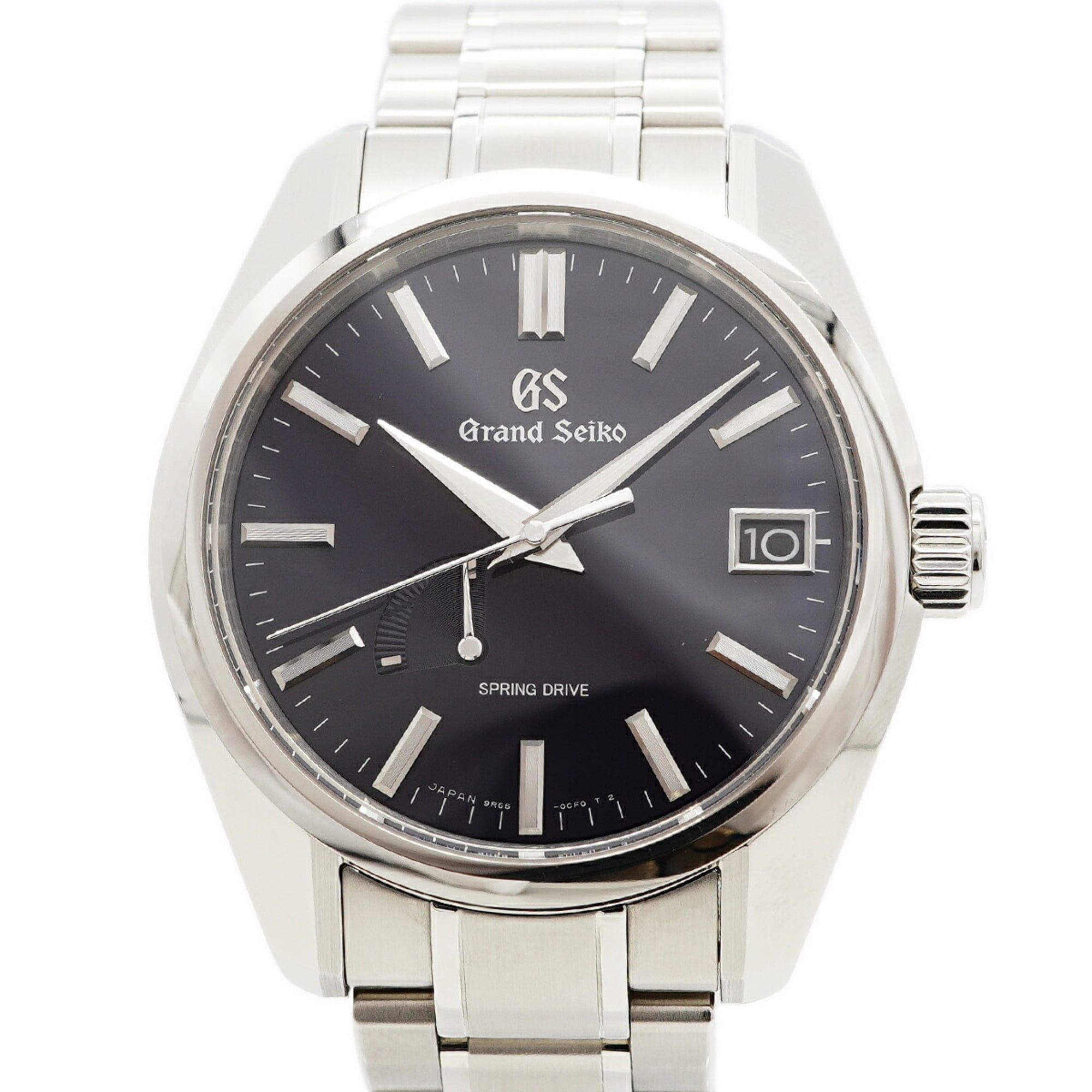 Seiko Grand Spring Drive SBGA375 9R65-0CV0 Navy Dial Men's Watch — Very Good