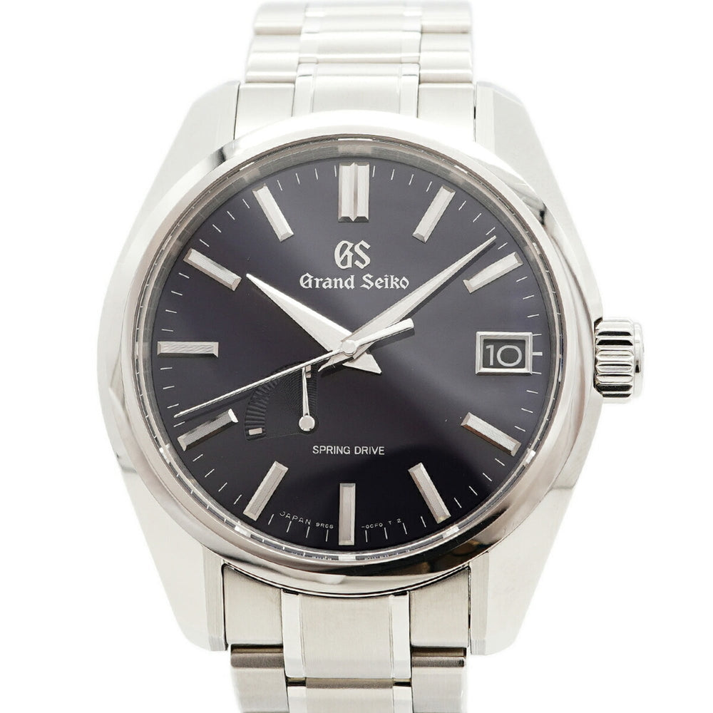 Seiko Grand Spring Drive SBGA375 9R65-0CV0 Navy Dial Men's Watch — Very Good