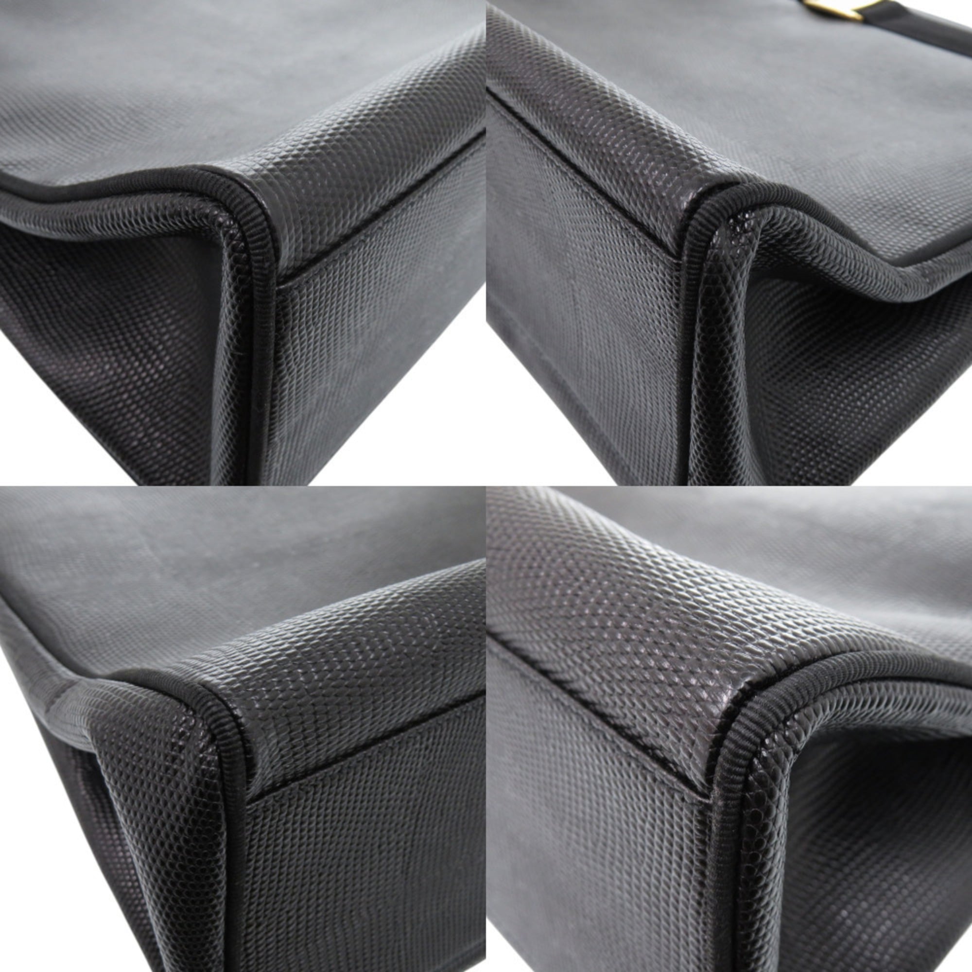 Excellent condition Salvatore Ferragamo Vara Ribbon AU 21 2530 tote bag in black leather with gold hardware. 1237