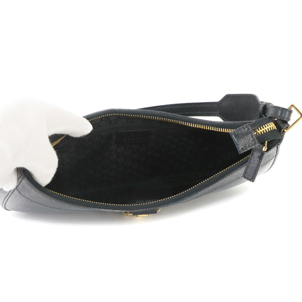 Gucci Shoulder Handbag, Leather, Black, 0014128, Gold Hardware — New - Store Return
