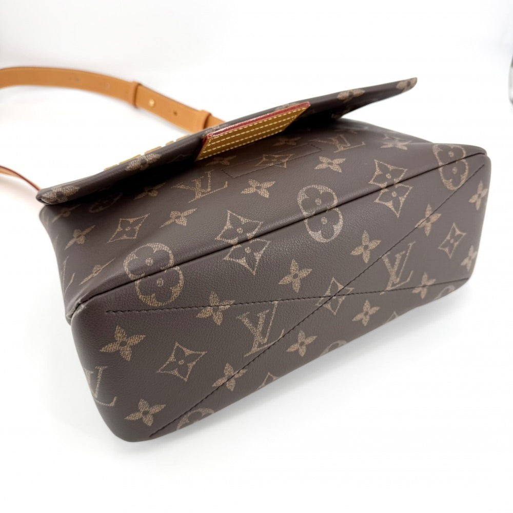 Louis Vuitton Men's Monogram Takeout Messenger Shoulder Bag, M28113, Canvas, Brown, Gold Hardware — Like New