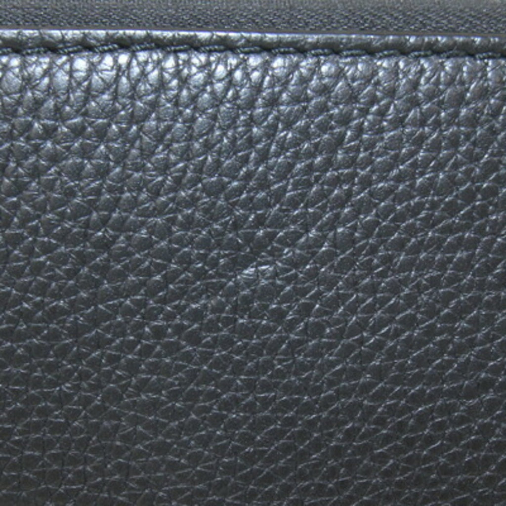 Salvatore Ferragamo Clutch Bag IY-240755 Black Leather Pouch Second for Men and Women