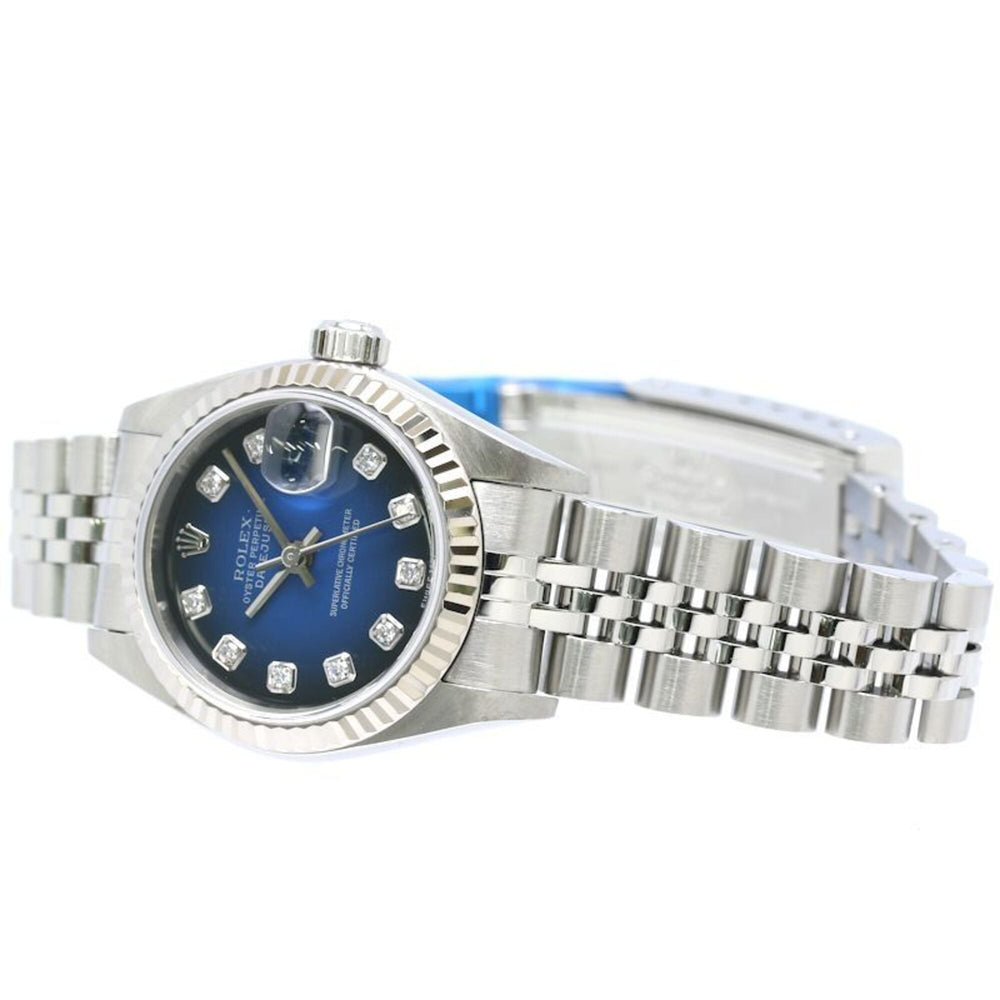 ROLEX Datejust 10P Diamond 79174G Women's Watch SSx18KWG 40579 — Very Good