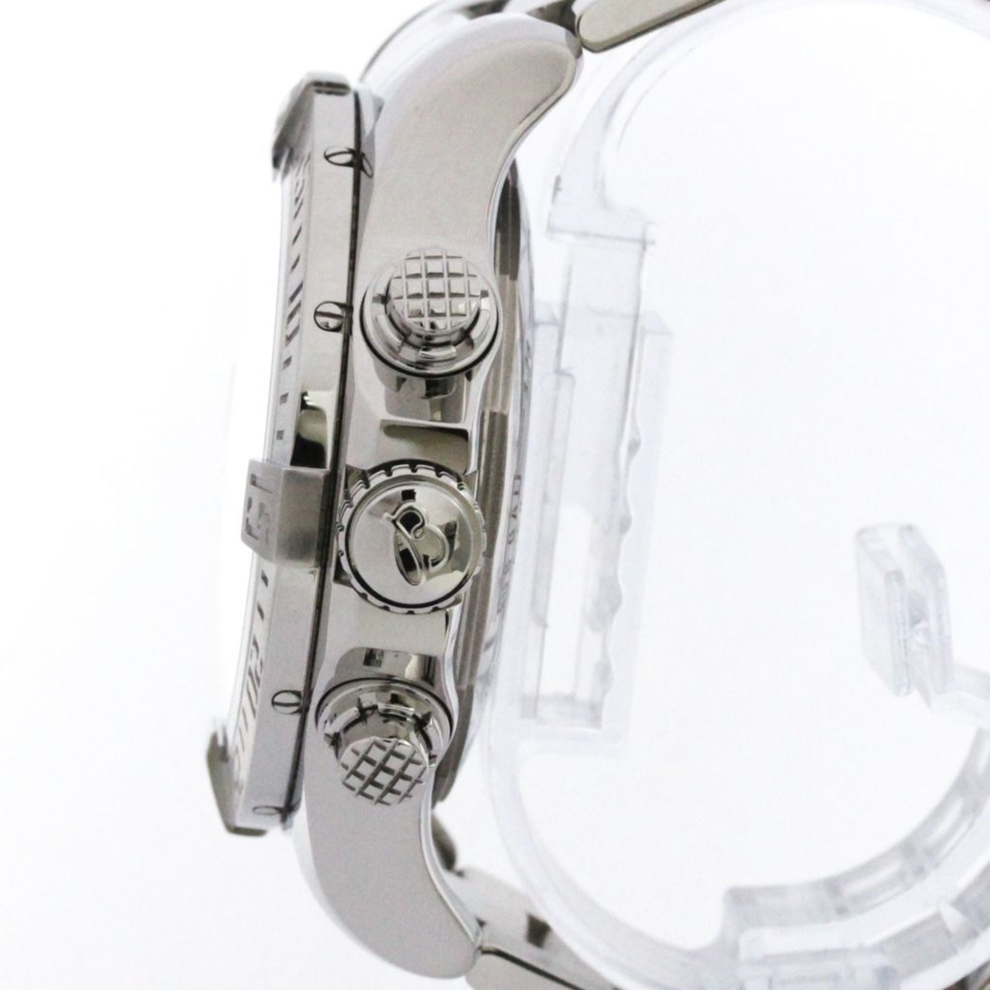 BREITLING Super Avenger ll Chronograph Steel Mens Watch A13371 Polished — Very Good