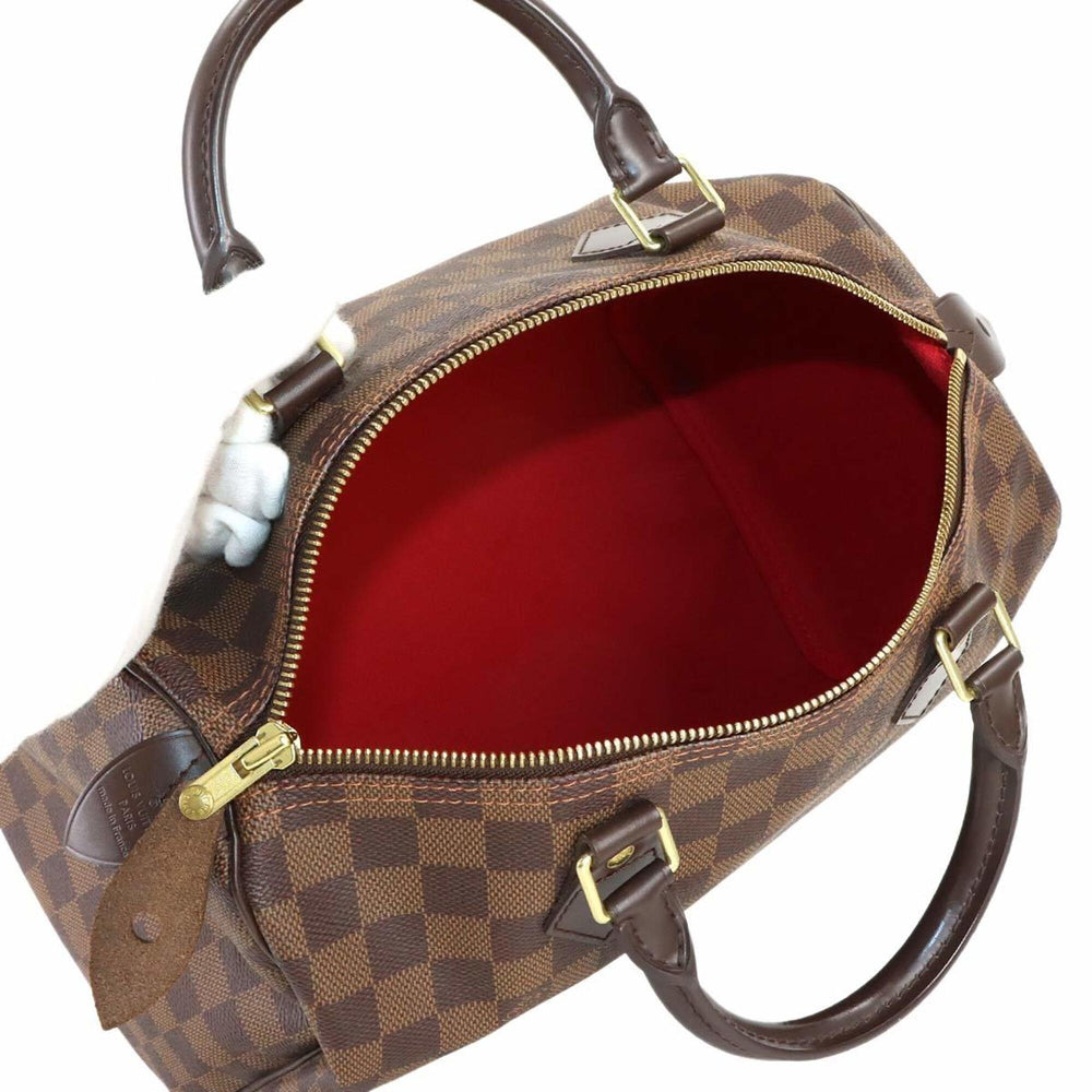 Louis Vuitton Damier Speedy 30 Handbag, Ebene Brown, N41531, Gold Hardware — Like New