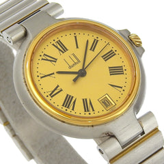 Dunhill Women's Stainless Steel Quartz Analog Watch with Gold Dial — Good