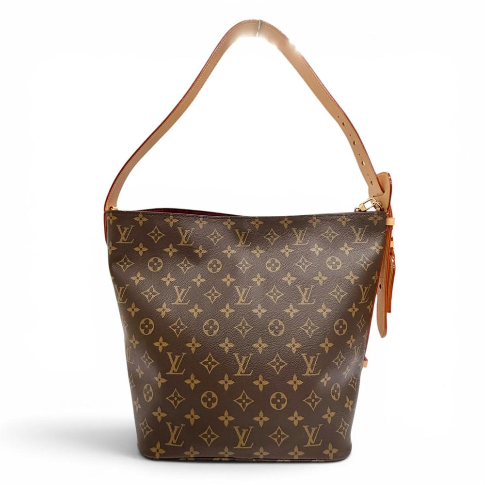 LOUIS VUITTON M12926 All In GM Monogram Canvas with Leather Accents Bucket Bag Shoulder Pouch, Brown, Women's, Dust — Like New