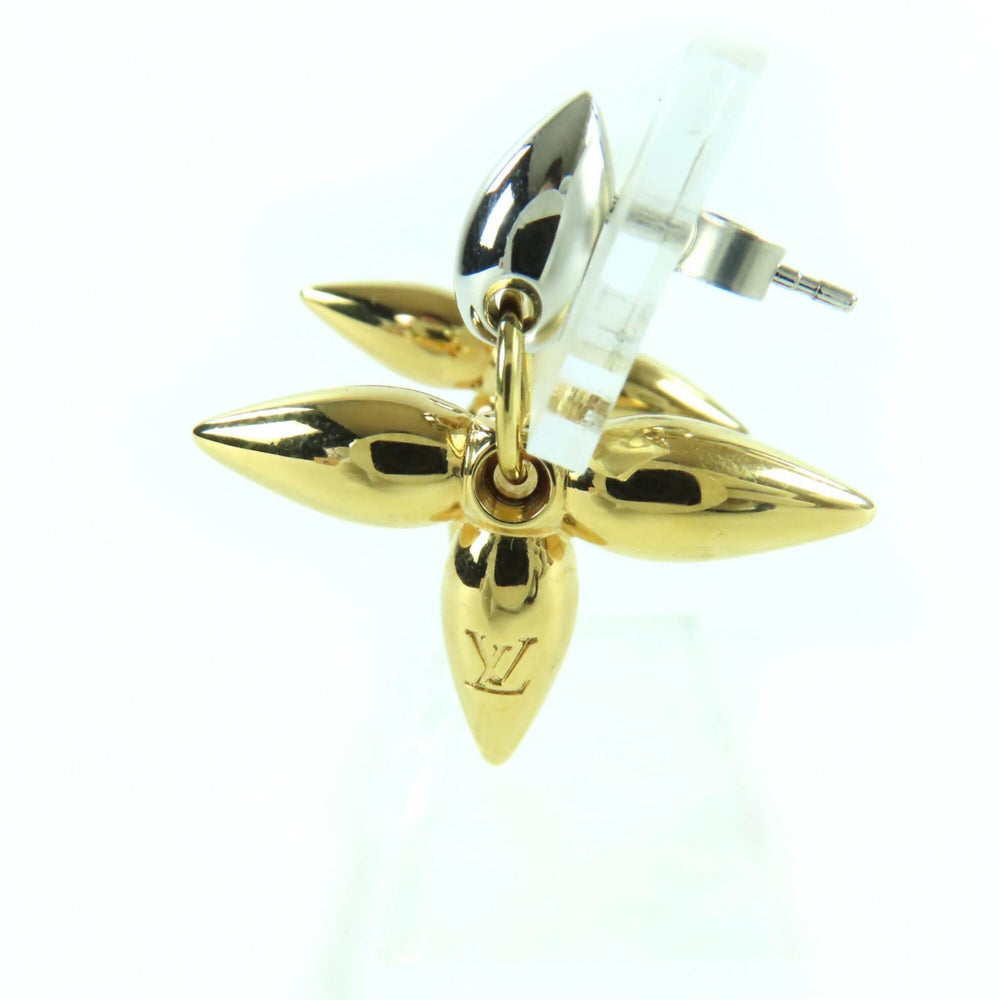 LOUIS VUITTON M00630 Boucles d'Oreilles Louisette pendant earrings, gold and silver, with box dust bag, made in Italy, women's — Like New