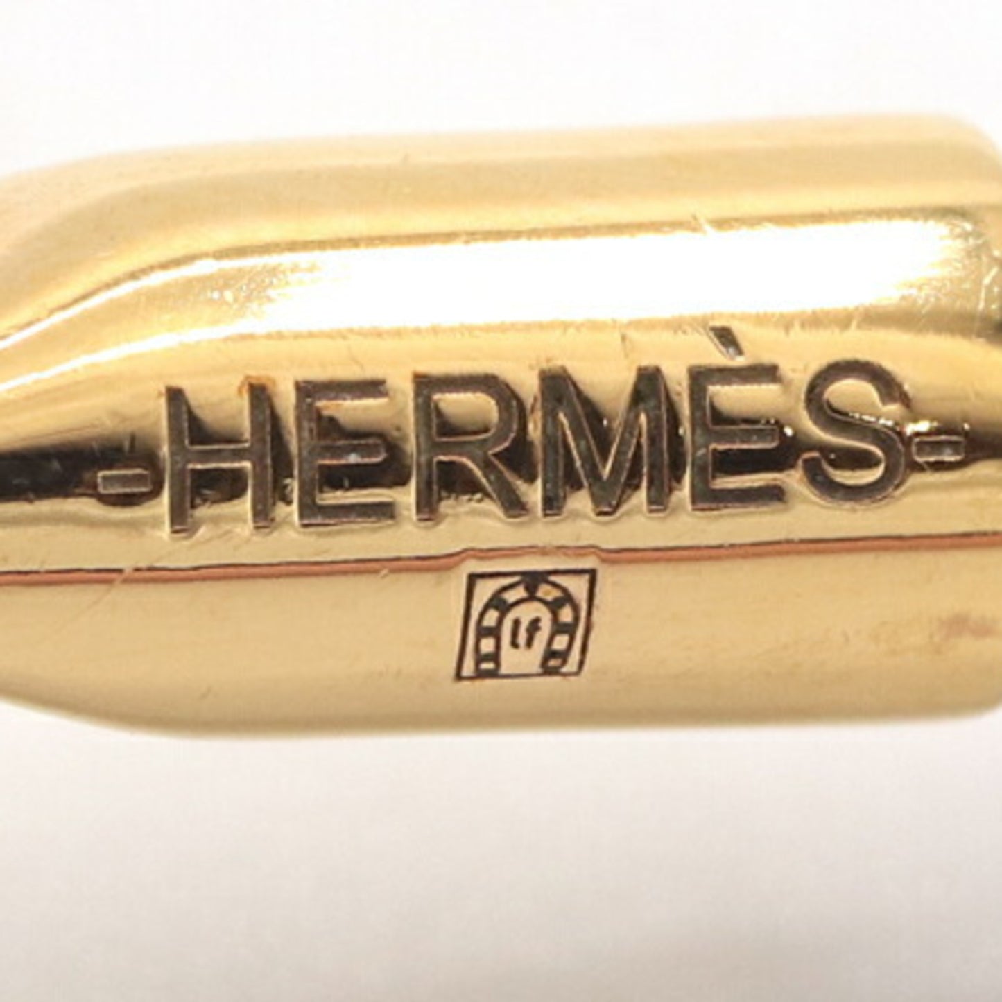 Hermes Grennan Bracelet in Pink Leather and Metal, Pink, Women's, HERMES