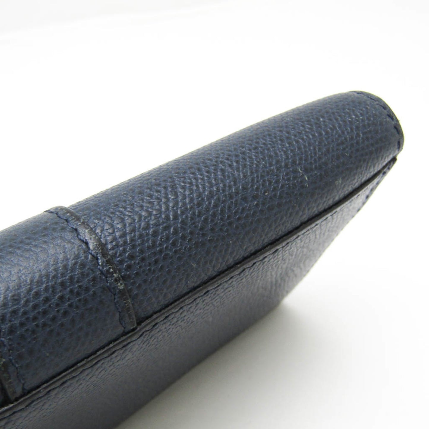 Valextra Punch Long Wallet With Coin Purse/3 Cards V9U14 Men,Women  Calfskin Long Wallet (bi-fold) Navy