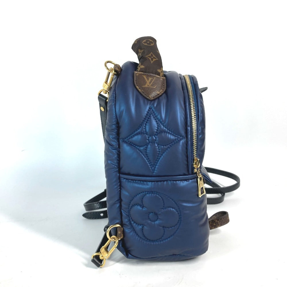 LOUIS VUITTON M21060 Monogram Palm Springs Backpack MINI Rucksack Nylon Canvas Women's Navy MO-240630-15 — Like New