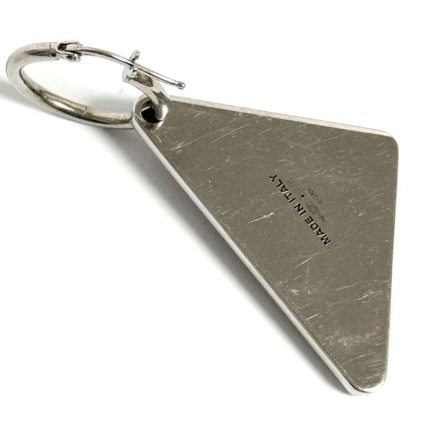 Prada Women's and Men's Single Earrings Symbol Silver 925