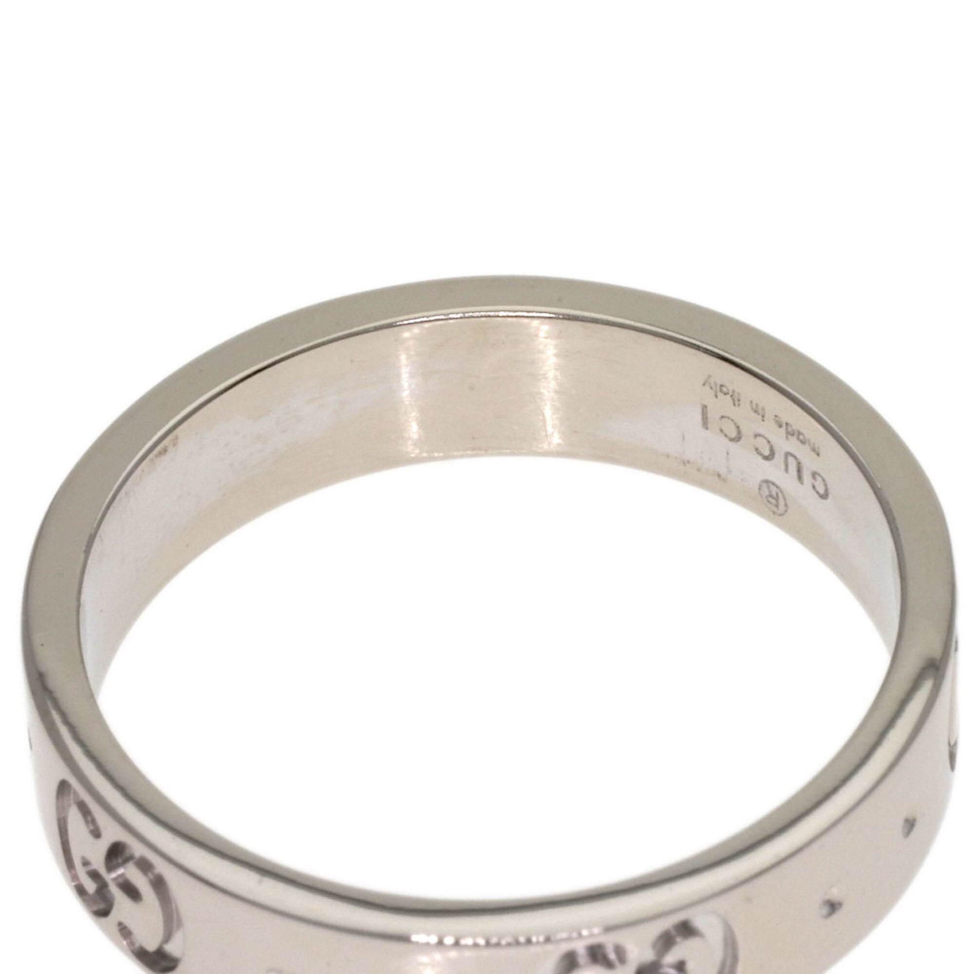 Gucci Icon #8 Ring, 18K White Gold, Women's (GUCCI) — Like New