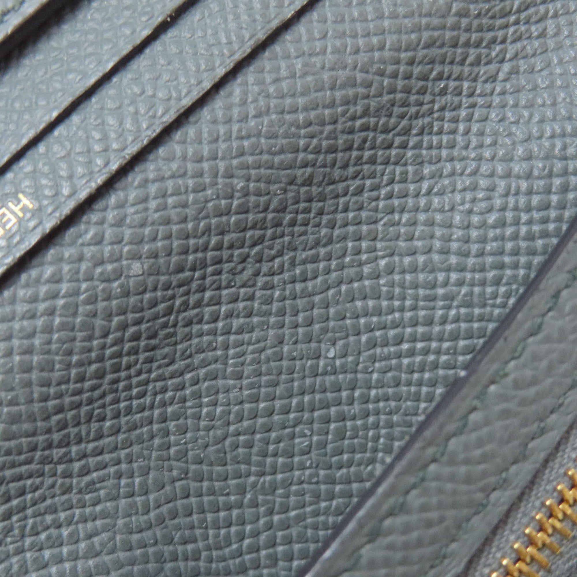 Hermes Hermès Bearn Soufflet Gold Hardware Long Wallet Epson Women's