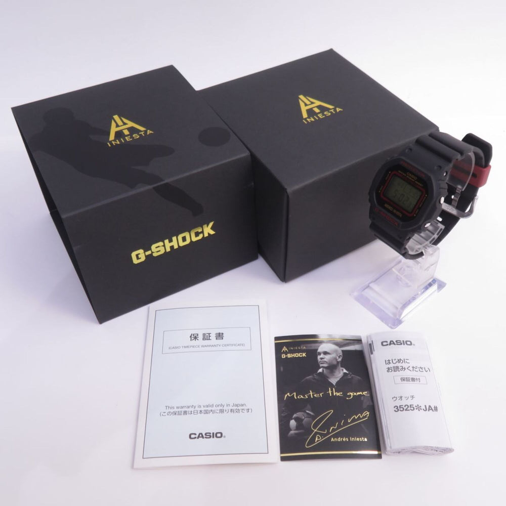 CASIO G-SHOCK DW-5600AI-1JR Andres Iniesta Signature Model Quartz Wristwatch — Good