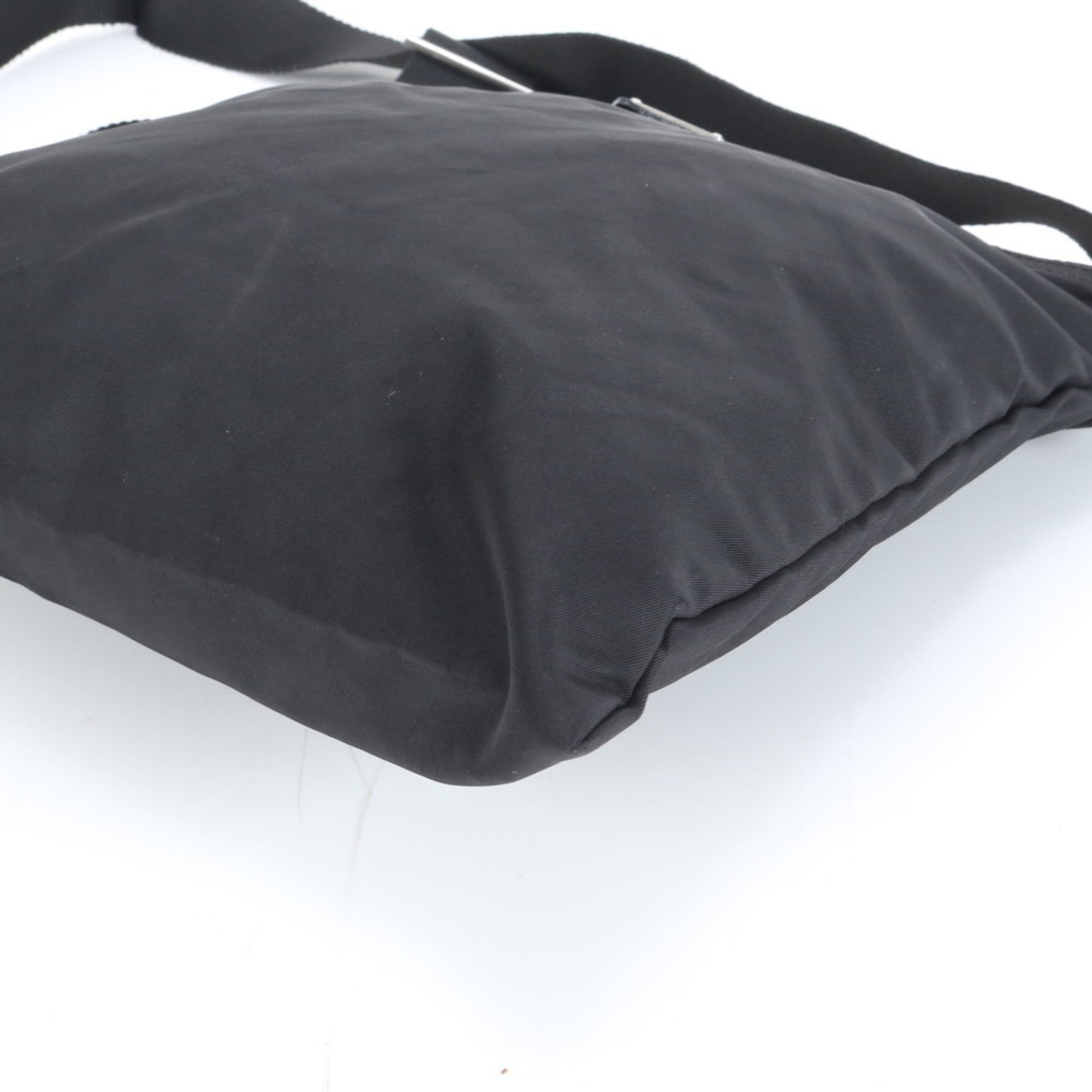 Prada Tessuto Nylon Triangle Logo Leather Shoulder Messenger Bag for Men