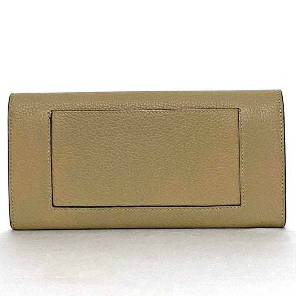 Celine Bi-fold Long Wallet Large Multi-function ec-21822 Beige Red 101673AFE Leather S-PG-4175 CELINE Flap Grain Women's