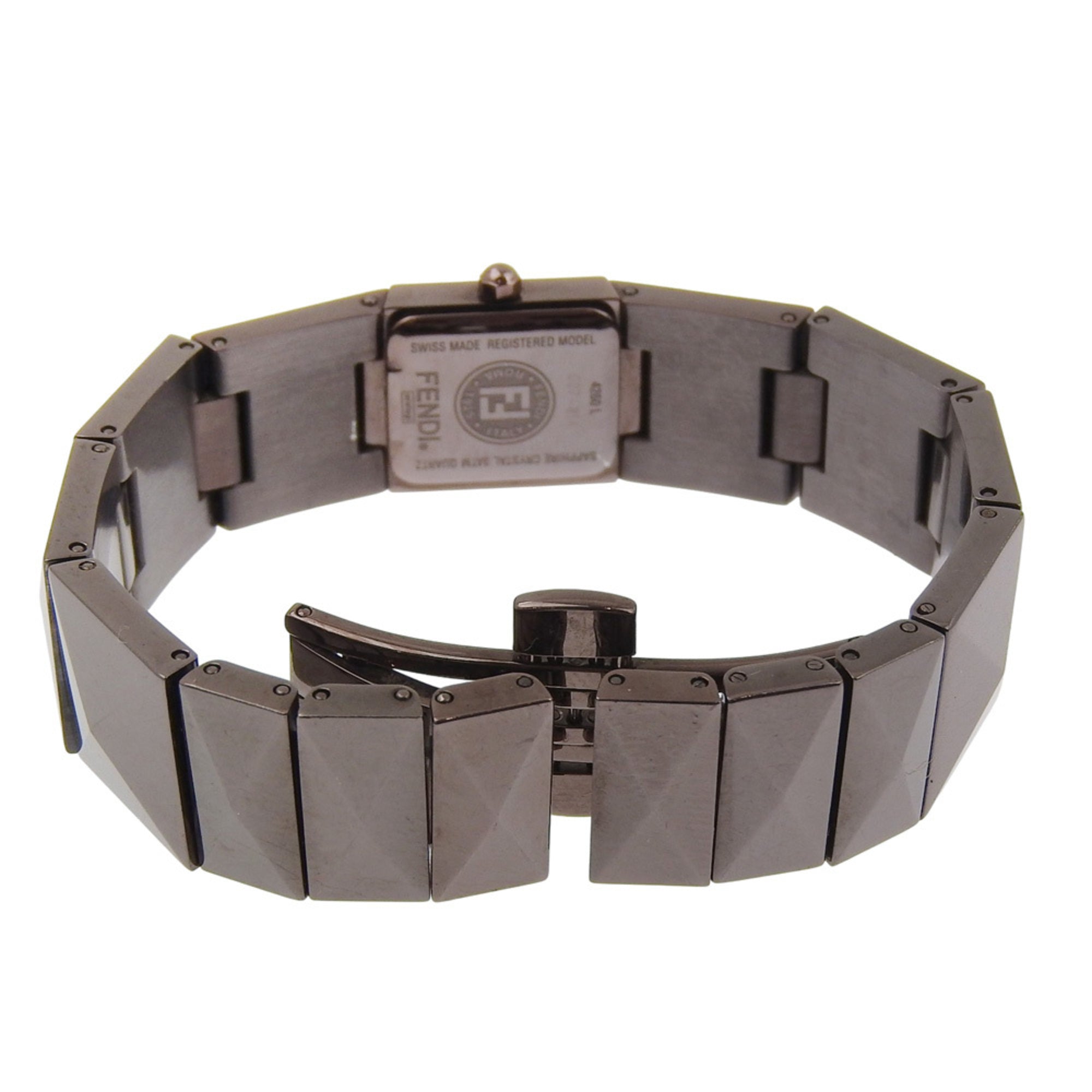 Fendi Pyramid Watch 4260L Stainless Steel Quartz Analog Brown Dial Women's — Very Good