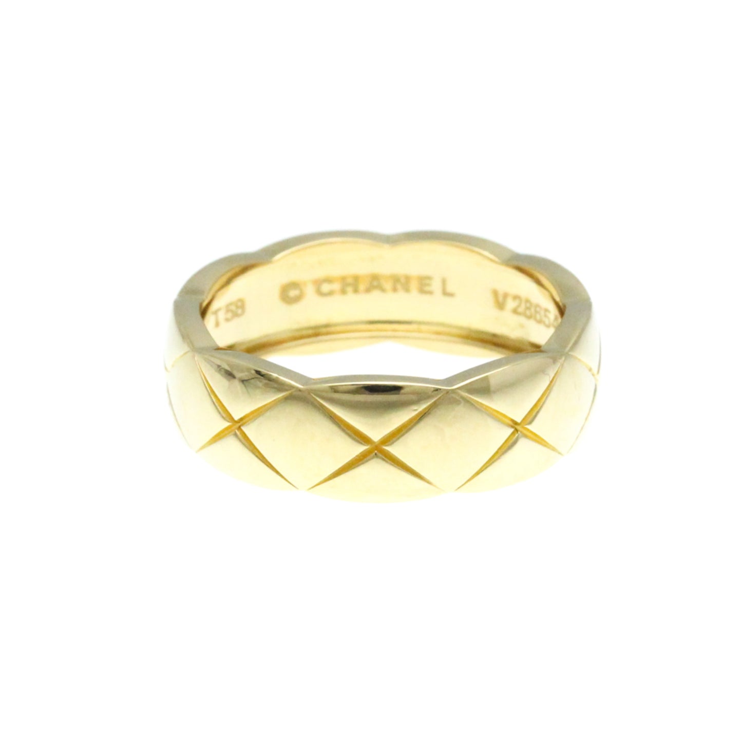 Chanel Coco Crush Medium Size Ring Yellow Gold (18K) Fashion No Stone Band Ring Gold