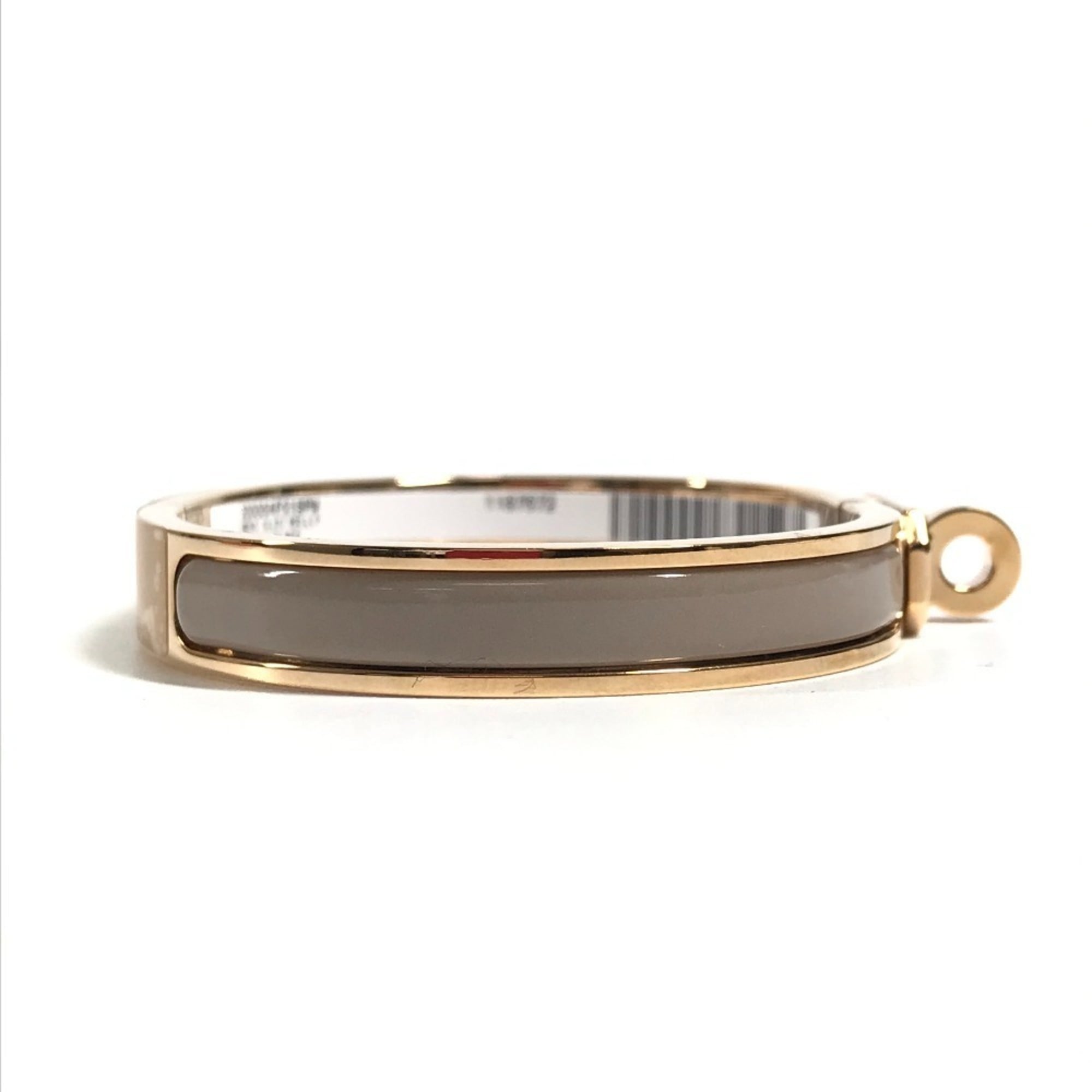 HERMES Mini Click Kelly PM Accessory Jewelry Bracelet Metal Men's Women's Marron Glacé Beige Like New — Like New