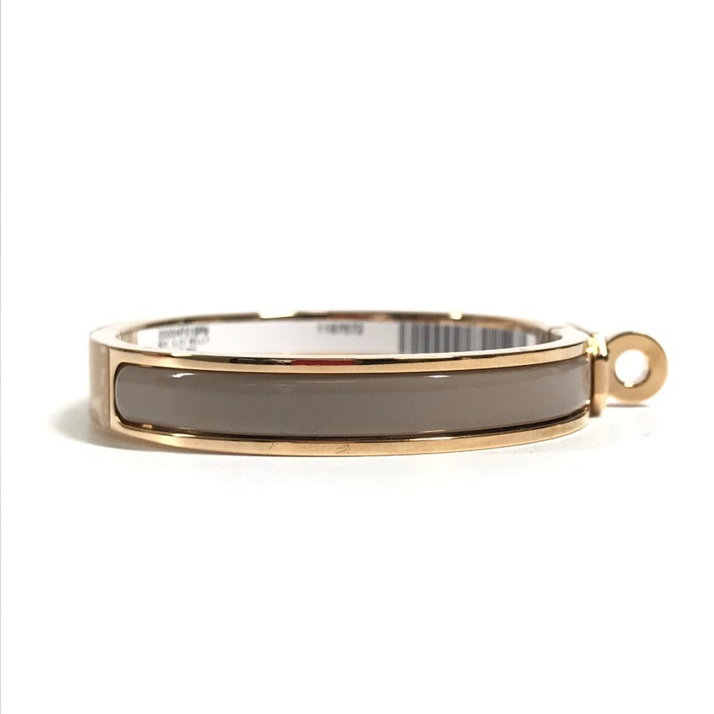 HERMES Mini Click Kelly PM Accessory Jewelry Bracelet Metal Men's Women's Marron Glacé Beige Like New — Like New