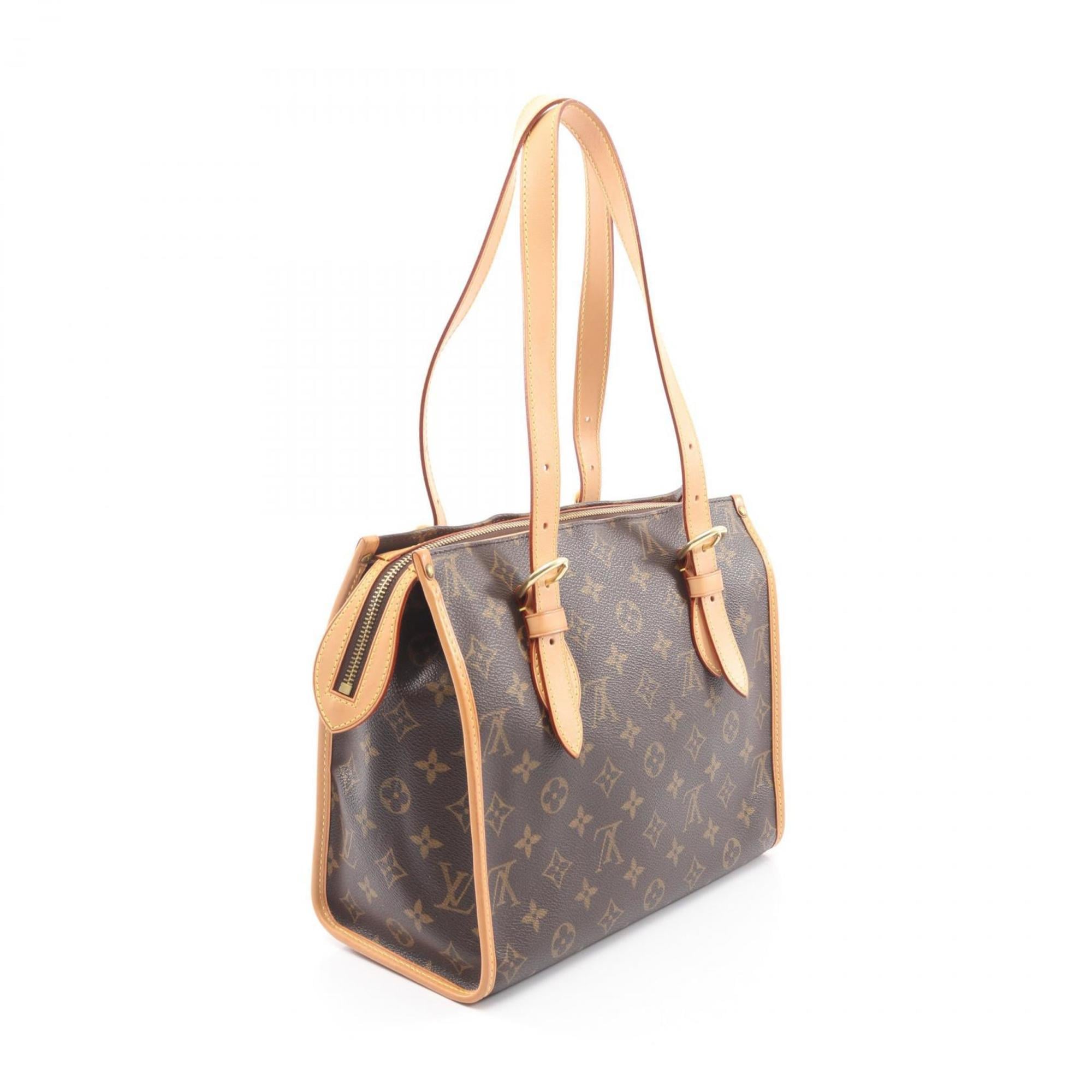 Louis Vuitton Popincourt Au Tote Bag, Coated Canvas and Leather, Monogram, Women's, Brown, M40007