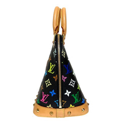 LOUIS VUITTON Alma Monogram Multi Handbag M40444 Black Multicolor Women's — Like New